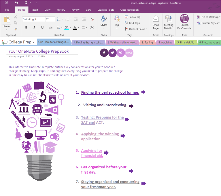 Onenote Trial Notebook Template Download